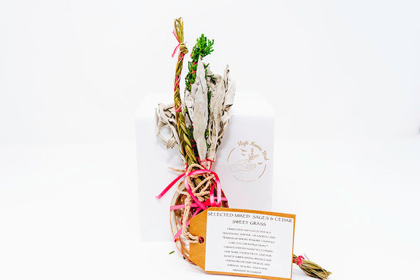 Power Punch - Sage, Sweetgrass, Piñon Pine & Cedar Bundles